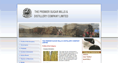 Desktop Screenshot of premiersugarmills.com