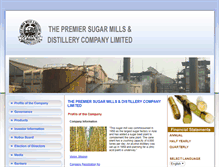 Tablet Screenshot of premiersugarmills.com